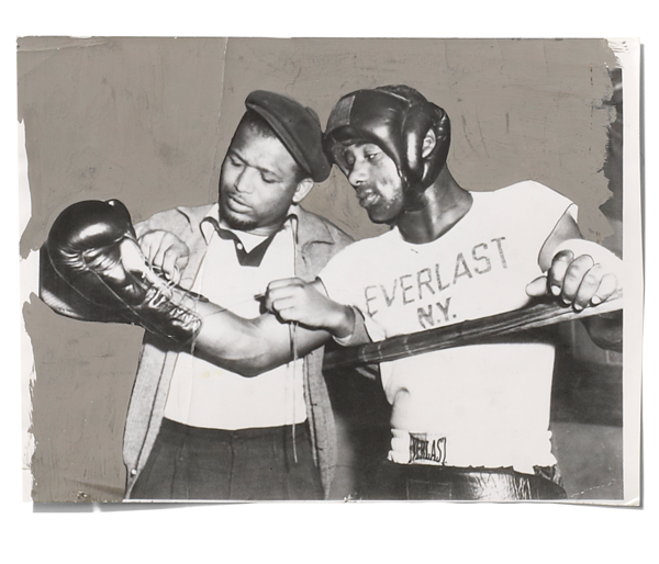 Floyd Patterson and Ray Robinson Vintage Wire Photo